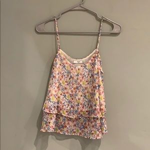 Summer floral tank top